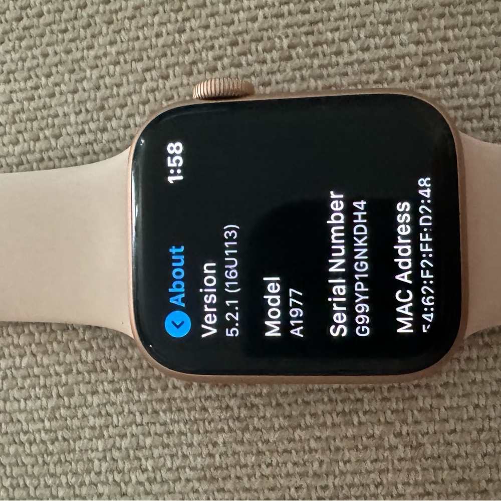 Apple Watch Series 4 - 40mm  Like new, rarely used.